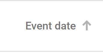 Date column name screenshot