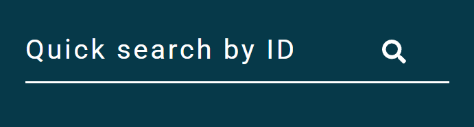 screenshot of the quick search menu item
